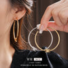 Wholesale Copper Electroplated Letter Earrings For Women Sophisticated Geometric Style