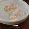 Wholesale Copper Electroplated Letter Geometric Women's Highend Earrings