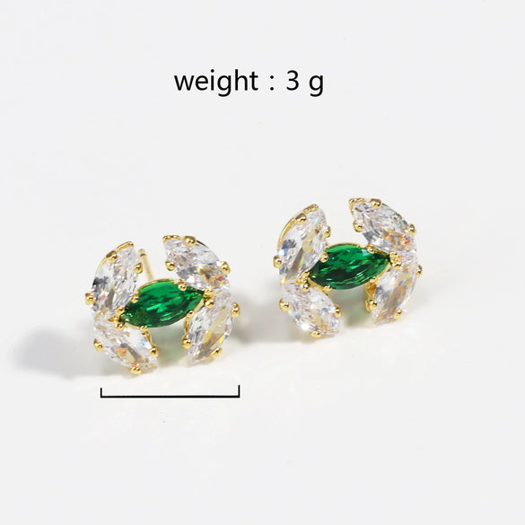 Wholesale Copper Electroplated Letter Style Women's Earrings