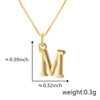 Wholesale Copper Electroplated Letters Pendant Necklace For Female