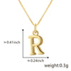 Wholesale Copper Electroplated Letters Pendant Necklace For Female