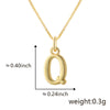 Wholesale Copper Electroplated Letters Pendant Necklace For Female