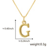 Wholesale Copper Electroplated Letters Pendant Necklace For Female