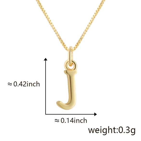 Wholesale Copper Electroplated Letters Pendant Necklace For Female