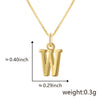 Wholesale Copper Electroplated Letters Pendant Necklace For Female