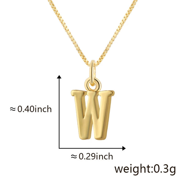 Wholesale Copper Electroplated Letters Pendant Necklace For Female