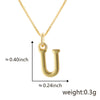 Wholesale Copper Electroplated Letters Pendant Necklace For Female