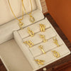 Wholesale Copper Electroplated Letters Pendant Necklace For Female