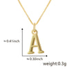 Wholesale Copper Electroplated Letters Pendant Necklace For Female