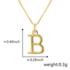 Wholesale Copper Electroplated Letters Pendant Necklace For Female