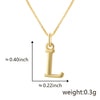 Wholesale Copper Electroplated Letters Pendant Necklace For Female
