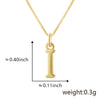 Wholesale Copper Electroplated Letters Pendant Necklace For Female
