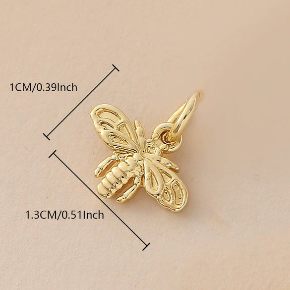 Wholesale Copper Electroplated Sausage Dog Beetle Butterfly Little Angel Cross Pendant Bracelet Necklace Accessories