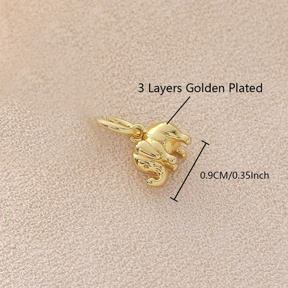 Wholesale Copper Electroplated Sausage Dog Beetle Butterfly Little Angel Cross Pendant Bracelet Necklace Accessories