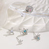 Wholesale Copper Electroplated Star Pattern Starfish Shell Ear Stud For Women