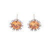 Wholesale Copper Electroplated Sunflower Stud Earrings And Necklace Set For Women Light Luxury Style Jewelry