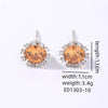 Wholesale Copper Electroplated Sunflower Stud Earrings And Necklace Set For Women Light Luxury Style Jewelry