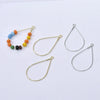 Wholesale Copper Electroplated Water Drop Beaded Pendant Handmade Earrings Accessories