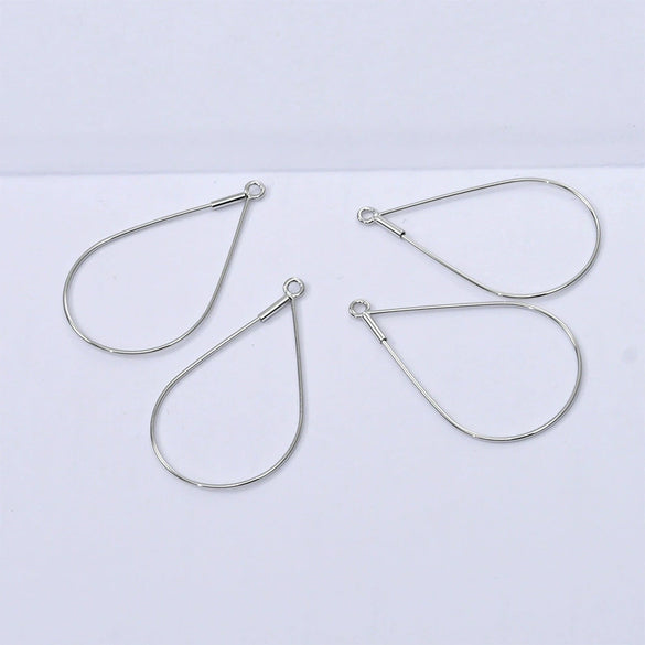 Wholesale Copper Electroplated Water Drop Beaded Pendant Handmade Earrings Accessories