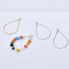 Wholesale Copper Electroplated Water Drop Beaded Pendant Handmade Earrings Accessories