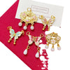Wholesale Copper Enamel Gold Gilt Pendant With Butterfly Fox And Lotus Pattern For Diy Rope Bracelet Accessories Electroplating Process