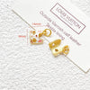 Wholesale Copper Enamel Gold Gilt Pendant With Butterfly Fox And Lotus Pattern For Diy Rope Bracelet Accessories Electroplating Process