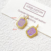 Wholesale Copper Enamel Gold Gilt Pendant With Butterfly Fox And Lotus Pattern For Diy Rope Bracelet Accessories Electroplating Process