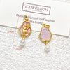 Wholesale Copper Enamel Gold Gilt Pendant With Butterfly Fox And Lotus Pattern For Diy Rope Bracelet Accessories Electroplating Process