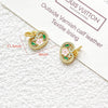Wholesale Copper Enamel Gold Gilt Pendant With Butterfly Fox And Lotus Pattern For Diy Rope Bracelet Accessories Electroplating Process