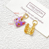 Wholesale Copper Enamel Gold Gilt Pendant With Butterfly Fox And Lotus Pattern For Diy Rope Bracelet Accessories Electroplating Process