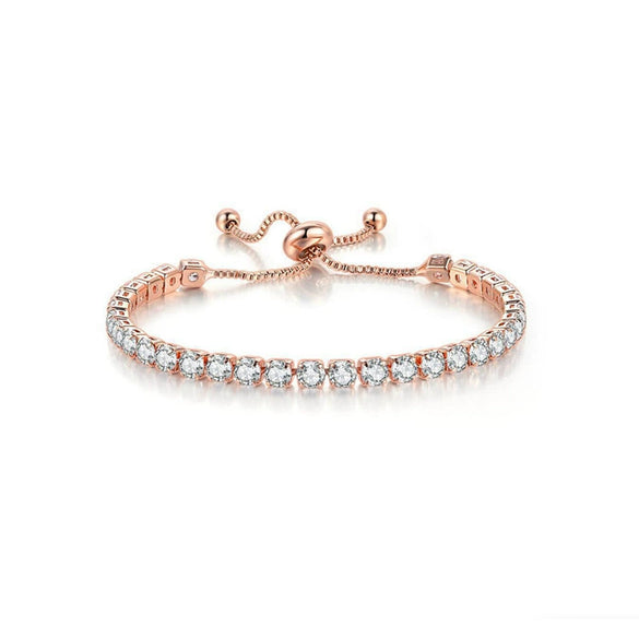 Wholesale Copper Encrusted Diamond Bracelet Cold Style Multi Row Full Diamond Micro Encrusted Zircon Geometric Bracelet For Women