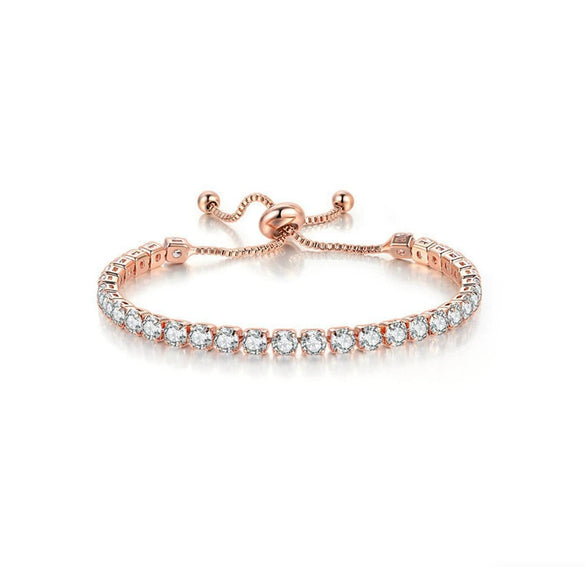 Wholesale Copper Encrusted Diamond Bracelet Cold Style Multi Row Full Diamond Micro Encrusted Zircon Geometric Bracelet For Women