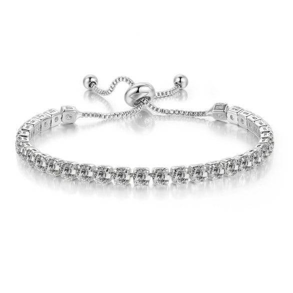 Wholesale Copper Encrusted Diamond Bracelet Cold Style Multi Row Full Diamond Micro Encrusted Zircon Geometric Bracelet For Women