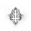 Wholesale Copper Exaggerated Geometric Flower Cut Out Ring With Electroplating