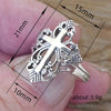 Wholesale Copper Exaggerated Geometric Flower Cut Out Ring With Electroplating