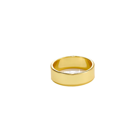 Wholesale Copper Fashion Geometric Ring Electroplated With Platinum And 18K Gold For Women