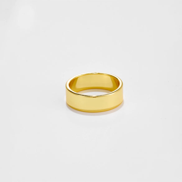 Wholesale Copper Fashion Geometric Ring Electroplated With Platinum And 18K Gold For Women