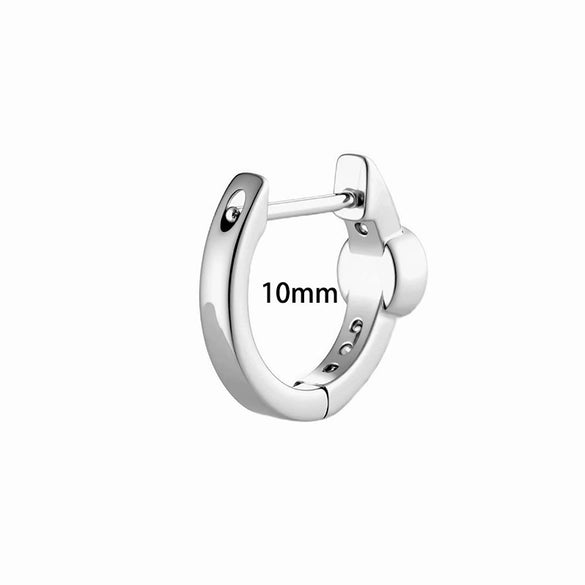 Wholesale Copper Fashion Minimalist Inlaid Zircon Earring Accessories With Drilling Position Empty Holder And Straight Needle Ear Buckle