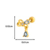 Wholesale Copper Flower Bow Heart Cartilage Puncture Ear Bone Nail For Women Fashion Style