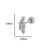 Wholesale Copper Flower Bow Heart Cartilage Puncture Ear Bone Nail For Women Fashion Style