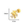 Wholesale Copper Flower Bow Heart Cartilage Puncture Ear Bone Nail For Women Fashion Style