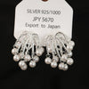Wholesale Copper Flower Geometric Style Electroplating Tassel Earrings For Women