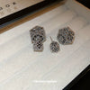 Wholesale Copper Flower Hollow Earrings Electroplated For Women Niche Creative Light Luxury High Grade