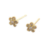 Wholesale Copper Flower Style Electroplated Earrings For Women