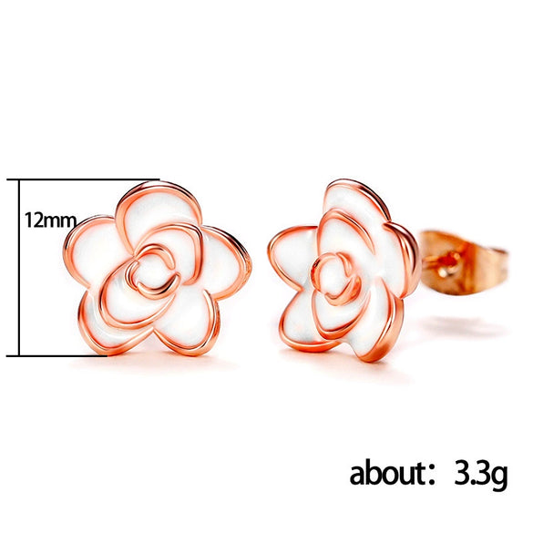 Wholesale Copper Flower Style Women Earrings Ear Accessories