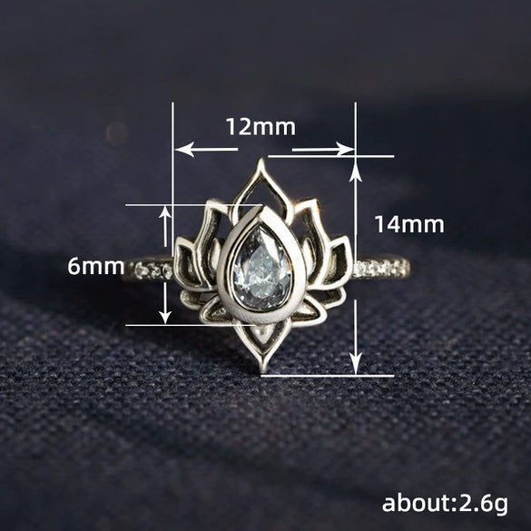 Wholesale Copper Flowershaped Distressed Ring For Women