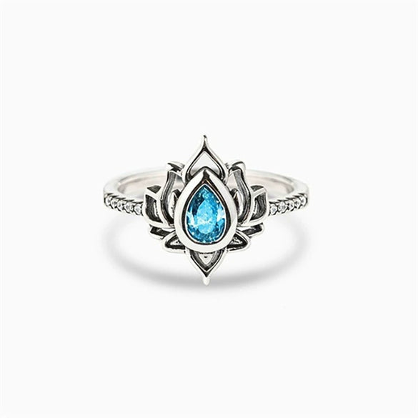 Wholesale Copper Flowershaped Distressed Ring For Women