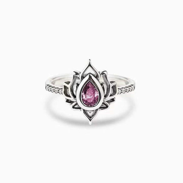 Wholesale Copper Flowershaped Distressed Ring For Women