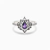 Wholesale Copper Flowershaped Distressed Ring For Women