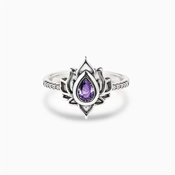 Wholesale Copper Flowershaped Distressed Ring For Women